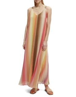 Scotch And Soda Pleated Tank Top Maxi Dress Regular Length Multi -Amour Fashion 21 41494508 3