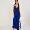 MONSOON Rosa Sequin Maxi Dress In Recycled Polyester Blue -Amour Fashion 21 44119432 1