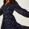 MONSOON Constella Foil Sequin Dress Blue -Amour Fashion 21 45052054 1