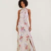 MONSOON Palmer Floral Satin Maxi Dress Ivory -Amour Fashion 21 54076846 1
