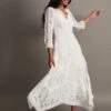 MONSOON Emily Lace Hanky Hem Bridal Dress Ivory -Amour Fashion 21 54078746 1