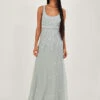 MONSOON Eugiene Embroidered Maxi Dress Green -Amour Fashion 21 54079127 1