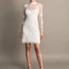 MONSOON Krystyna Embroidered Short Dress Ivory -Amour Fashion 21 54082146 1