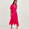 MONSOON Embeth Lace Hanky Hem Dress Pink -Amour Fashion 21 54083110 1