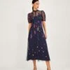 MONSOON Natalia Embellished Midi Dress Blue -Amour Fashion 21 54084761 1
