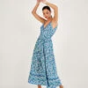 MONSOON Floral Print Strappy Maxi Dress With LENZING™ ECOVERO™ Blue -Amour Fashion 21 54150602 1