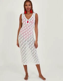 MONSOON Pointelle Stitch Beach Midi Dress Ivory 9 MONSOON Pointelle Stitch Beach Midi Dress Ivory -Amour Fashion 21 54187946 1