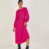 MONSOON Elliana Embroidered Midi Dress In Sustainable Viscose Pink -Amour Fashion 21 54261710 1