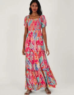 MONSOON Ariel Metallic Maxi Dress Multi -Amour Fashion 21 64024108 1