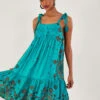 MONSOON Tile Print Flippy Dress Blue -Amour Fashion 21 64177880 1