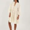 MONSOON Metallic Tassel Kaftan Dress Ivory 2 MONSOON Metallic Tassel Kaftan Dress Ivory -Amour Fashion 21 64181146 1