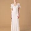 MONSOON Kitty Embellished Flutter Sleeve Bridal Dress Ivory -Amour Fashion 21 84012146 1