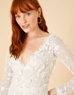 MONSOON Sue Embellished Bridal Maxi Dress Ivory -Amour Fashion 22 24300746 2