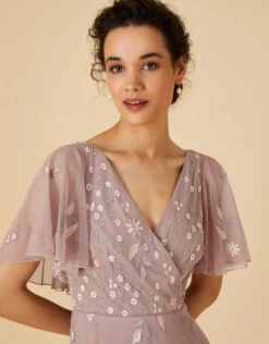 MONSOON Rhonda Embellished Maxi Dress Brown -Amour Fashion 22 34314857 2