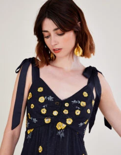 MONSOON Marisa Embroidered Midi Dress Blue -Amour Fashion 22 34340661 2