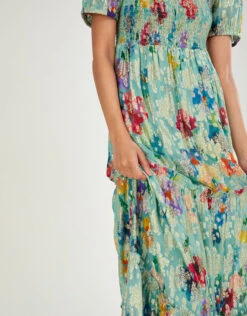 MONSOON Mina Printed Maxi Dress Green -Amour Fashion 22 34341027 2
