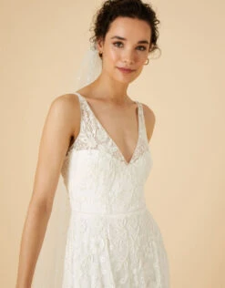 MONSOON Eve Embellished Bridal Maxi Dress Ivory -Amour Fashion 22 34410346 2