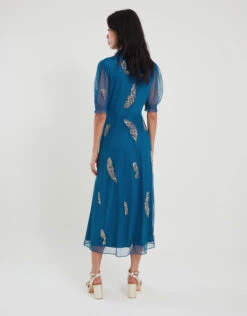 MONSOON Melissa Feather Embellished Shirt Dress Blue 7 MONSOON Melissa Feather Embellished Shirt Dress Blue -Amour Fashion 22 44119289 2