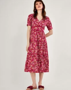 MONSOON Ditsy Floral Midi Dress Red 8 MONSOON Ditsy Floral Midi Dress Red -Amour Fashion 22 54073909 2