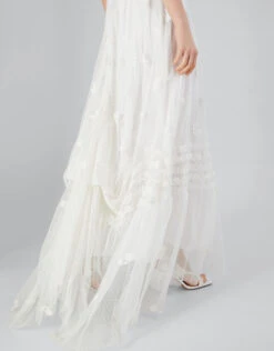 MONSOON Julita Embroidered Lace Trim Bridal Dress Ivory -Amour Fashion 22 54075546 2