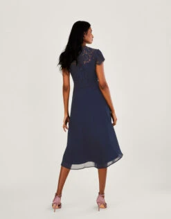MONSOON Louise Lace Midi Dress Blue -Amour Fashion 22 54076061 2