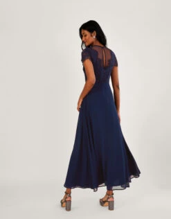 MONSOON Diana Lace Shorter Length Maxi Dress Blue -Amour Fashion 22 54078461 2