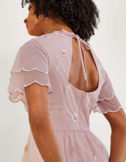 MONSOON Catherine Embellished Shorter Length Dress Pink -Amour Fashion 22 54079521 2