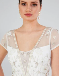 MONSOON Michelle Embroidered Maxi Dress Ivory -Amour Fashion 22 54081846 2