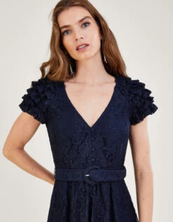 MONSOON Anneliese Lace Tea Dress Blue -Amour Fashion 22 54084361 2
