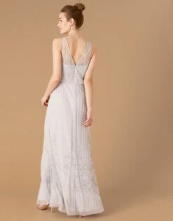 MONSOON Bella Embellished Maxi Dress Blue -Amour Fashion 22 74511102 2