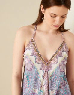 MONSOON Perla Paisley Hanky Hem Dress Pink -Amour Fashion 23 14227910 3