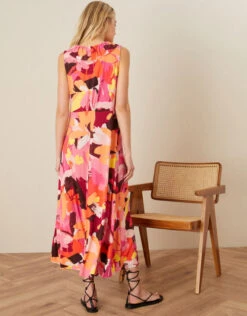 MONSOON Abstract Floral Jersey Maxi Dress Orange 8 MONSOON Abstract Floral Jersey Maxi Dress Orange -Amour Fashion 23 14579363 3
