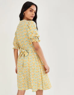 MONSOON Ditsy Floral Dress Yellow -Amour Fashion 23 24219765 3