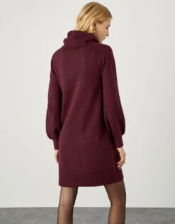 MONSOON Embroidered Cowl Neck Dress Red -Amour Fashion 23 24391319 3