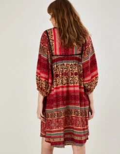 MONSOON Premium Smock Heritage Print Embroidered Dress Orange 8 MONSOON Premium Smock Heritage Print Embroidered Dress Orange -Amour Fashion 23 34077115 3