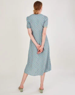 MONSOON Emery Embellished Print Dress Blue 9 MONSOON Emery Embellished Print Dress Blue -Amour Fashion 23 34101480 3