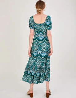 MONSOON Tie Front Maxi Jersey Dress With LENZING™ ECOVERO™ Teal -Amour Fashion 23 34154579 3