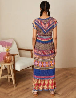 MONSOON Colourful Multi Print Belted Dress In LENZING™ ECOVERO™ Multi -Amour Fashion 23 34157908 3