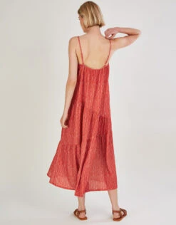 MONSOON Stripe Maxi Jersey Dress Orange -Amour Fashion 23 34165415 3