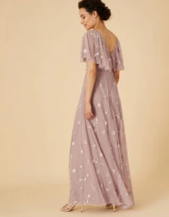 MONSOON Rhonda Embellished Maxi Dress Brown -Amour Fashion 23 34314857 3