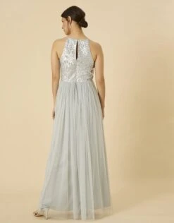 MONSOON Adrianna Embellished Maxi Dress In Recycled Polyester Blue -Amour Fashion 23 34316502 3