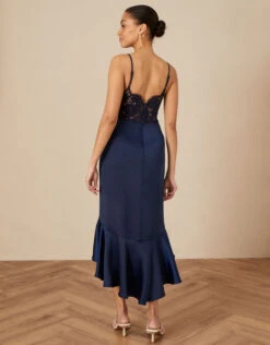 MONSOON Faye Frill Maxi Dress Blue -Amour Fashion 23 34317861 3