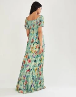 MONSOON Mina Printed Maxi Dress Green -Amour Fashion 23 34341027 3
