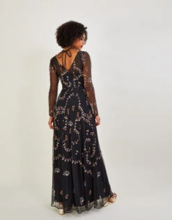 MONSOON Evangelina Embellished Maxi Dress Black -Amour Fashion 23 34346501 3