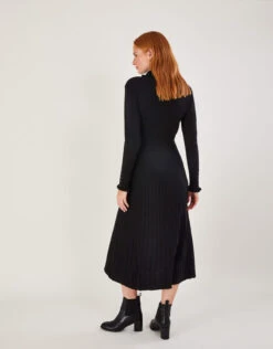 MONSOON Roll Neck Knit Dress With LENZING™ ECOVERO™ Black -Amour Fashion 23 34631101 3
