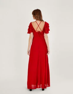 MONSOON Gracie Maxi Dress In Sustainable Viscose Red -Amour Fashion 23 44123309 3