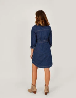 MONSOON Shirley Denim Shirt Dress Blue -Amour Fashion 23 54008939 3