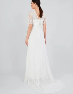 MONSOON Liz Embroidered Bridal Dress Ivory -Amour Fashion 23 54075646 3