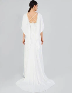 MONSOON Sophie Satin Bridal Maxi Dress Ivory -Amour Fashion 23 54077546 3