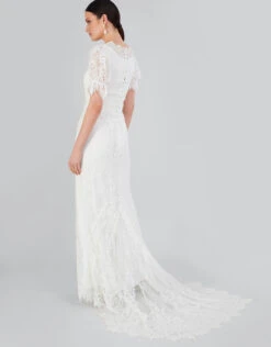 MONSOON Elizabeth Chantilly Lace Bridal Maxi Dress Ivory -Amour Fashion 23 54077946 3